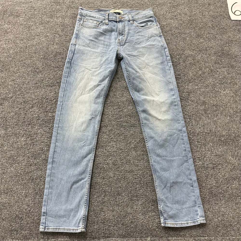 Signature by Levi Strauss Jeans Mens 30x32 Light Blue Slim Fit Stretch Denim